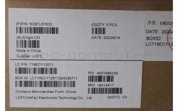 Lenovo 5CB1L67933 C-Abdeckung mit Tastatur, Italienisch