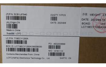 Lenovo 5CB1L67940 C-Abdeckung mit Tastatur, Russisch