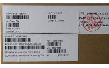 Lenovo 5CB1L68950 Tastatur inkl. Topcase ASM_KOR L21J8 FPSG BL