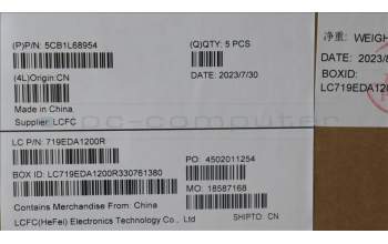 Lenovo 5CB1L68954 C-Abdeckung mit Tastatur, Russisch, sturmgrau, Hintergrundbeleuchtung, Fingerabdruck