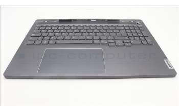 Lenovo 5CB1L68956 C-Cover with keyboard,Spanish,Storm Grey,Backlight,Fingerprint