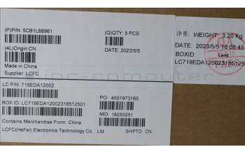 Lenovo 5CB1L68961 Tastatur inkl. Topcase ASM_UK L21J8 FPSG BL