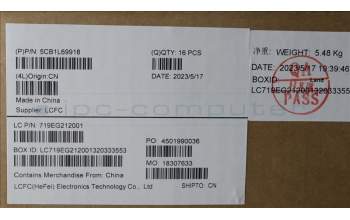 Lenovo 5CB1L69918 LCD Cover L82YQ Drak