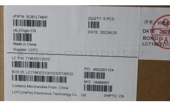 Lenovo 5CB1L74841 Tastatur inkl. Topcase ASM_GRE L83A2 FP I/G