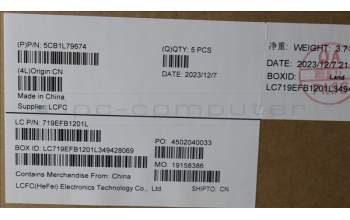 Lenovo 5CB1L79674 C-Abdeckung mit Tastatur, Spanisch, arktisgrau