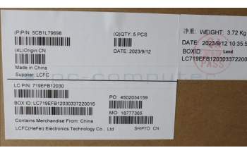 Lenovo 5CB1L79698 C-Abdeckung mit Tastatur, Italienisch, arktisgrau