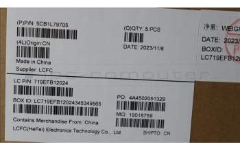 Lenovo 5CB1L79705 C-Abdeckung mit Tastatur, Slowenisch, arktisgrau