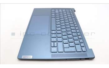 Lenovo 5CB1L80227 C-Abdeckung mit Tastatur, Slowenisch, Aquamarinblau