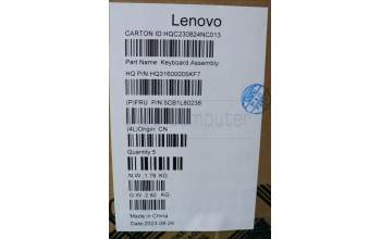 Lenovo 5CB1L80238 Tastatur inkl. Topcase ASM_TURH82Y8TT PS