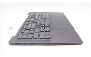 Lenovo 5CB1L80277 C-Cover with keyboard,US English Euro,Storm Grey