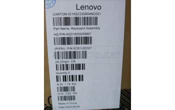 Lenovo 5CB1L80307 Tastatur inkl. Topcase ASM_PORH82Y8STGY NPS