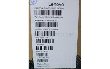 Lenovo 5CB1L80314 C-Abdeckung mit Tastatur, Spanisch, sturmgrau