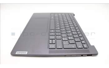 Lenovo 5CB1L80316 C-Cover with keyboard, Switzerland, Storm Grey, UK