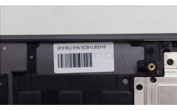 Lenovo 5CB1L80316 C-Cover with keyboard, Switzerland, Storm Grey, UK