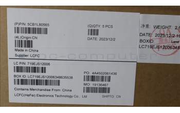 Lenovo 5CB1L80565 Tastatur inkl. Topcase ASM_FRA L83AA TT