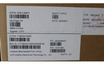 Lenovo 5CB1L83671 Tastatur inkl. Topcase ASM_CZE/SLK L82Y5FPSGBL