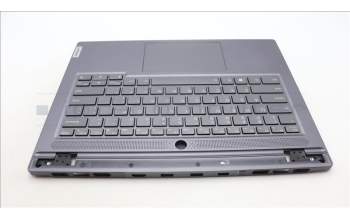 Lenovo 5CB1L83672 C-Cover with keyboard, English, Slate Grey, Backlight, Fingerprint, US