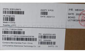 Lenovo 5CB1L83673 Tastatur inkl. Topcase ASM_EURO ENGL82Y5FPSGBL