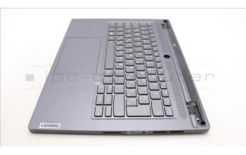 Lenovo 5CB1L83682 C-Cover with keyboard, Hungarian, Slate Grey, Backlight, Fingerprint, UK