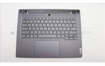 Lenovo 5CB1L83689 C-Cover with keyboard, Russian, Slate Grey, Backlight, Fingerprint, US