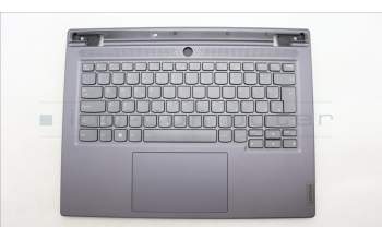 Lenovo 5CB1L83692 C-Abdeckung mit Tastatur, Slowenisch, Schiefergrau, Hintergrundbeleuchtung, Fingerabdruck