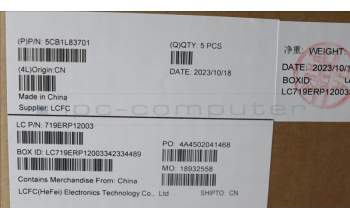 Lenovo 5CB1L83701 C-Abdeckung mit Tastatur, Bulgarisch, GB