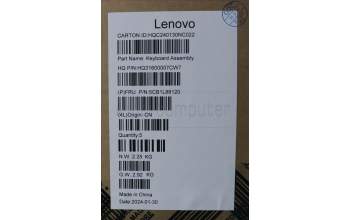 Lenovo 5CB1L88120 Tastatur inkl. Topcase ASM_CZE/SLKH83E0NFPSTGY