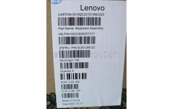 Lenovo 5CB1L88122 C-Cover with keyboard, US English Euro, Slate Grey, Non-Fingerprint, US