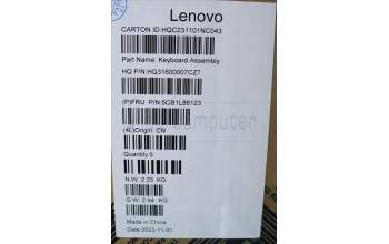 Lenovo 5CB1L88123 Tastatur inkl. Topcase ASM_FRA_H 83E0_NFP_STGY