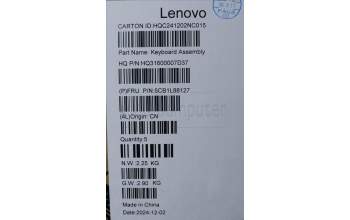 Lenovo 5CB1L88127 Tastatur inkl. Topcase ASM_GRE_H 83E0_NFP_STGY