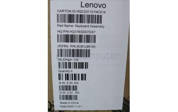 Lenovo 5CB1L88155 Tastatur inkl. Topcase ASM_FRA_H 83E0_FP_MIGY