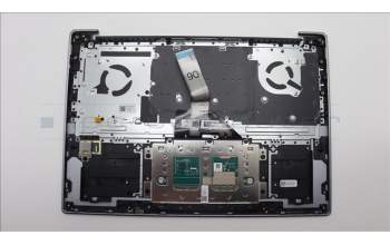 Lenovo 5CB1L88214 C-Cover with keyboard, Nordic, Mineral Grey, Fingerprint, UK