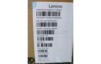 Lenovo 5CB1L88223 Tastatur inkl. Topcase ASM_UK_H 83E0_FP_MIGY