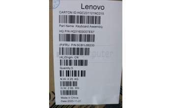 Lenovo 5CB1L88230 Tastatur inkl. Topcase ASM_CZE/SLKH83E0NFPMIGY