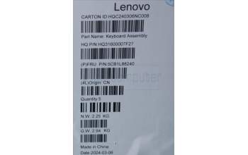 Lenovo 5CB1L88240 Tastatur inkl. Topcase ASM_HUN_H 83E0_NFP_MIGY
