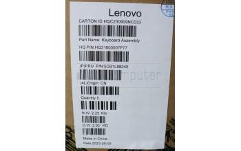 Lenovo 5CB1L88245 Tastatur inkl. Topcase ASM_LA SPA_H83E0NFPMIGY