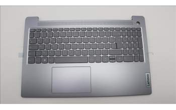 Lenovo 5CB1L90299 C-Abdeckung mit Tastatur, Französisch, Arktisgrau, Hintergrundbeleuchtung, Fingerabdruck