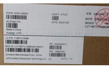 Lenovo 5CB1L99500 Tastatur inkl. Topcase ASM_THAI L 83ERAGFP BL