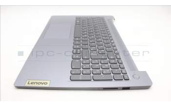Lenovo 5CB1L99528 C-Cover with keyboard, Slovenian, Arctic Grey, Backlight, UK