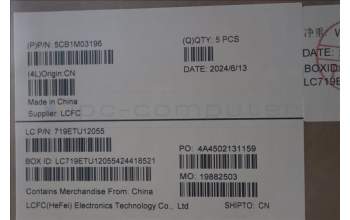 Lenovo 5CB1M03196 C-Cover with keyboard, Switzerland, Abyss Blue, Backlight, Fingerprint, UK