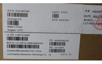 Lenovo 5CB1M05399 C-Cover with keyboard, French, Abyss Blue, Backlight, US