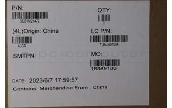 Lenovo 5CB1M21472 FRU E16G1_DCOVER_AL_BK W/SCREW ROW