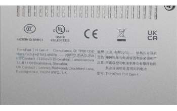 Lenovo 5CB1M21483 COVER KT4D0_D_CVR_UMA_WW_ASSY_BK_DDR4