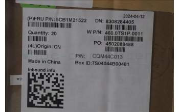 Lenovo 5CB1M21522 FRU D COVER,ASM,Plastic,WWAN,BLANC