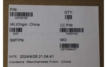 Lenovo 5CB1M21563 FRU A_COVER_AL_FHD_GR_ASSY VIC