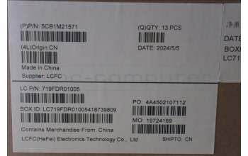 Lenovo 5CB1M21571 LP6C0_A_COVER_FHD_RGB_WLAN_ASSY