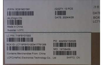 Lenovo 5CB1M21581 LP6C0_D_COVER_DUMMY_SC_SUB_ASSY