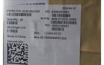 Lenovo 5CB1M21597 COVER FRU C COVER, 2-in-1 N-WFC BK FR3