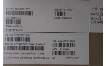 Lenovo 5CB1M21627 COVER FRU LT4E0_C_COVER_WWAN_BLACK_ASSY