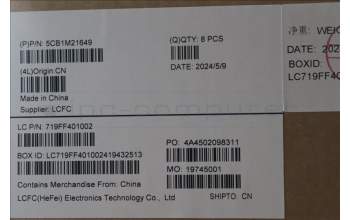 Lenovo 5CB1M21649 COVER FRU COVER LT6E0_C_COVER_WWAN_ASSY